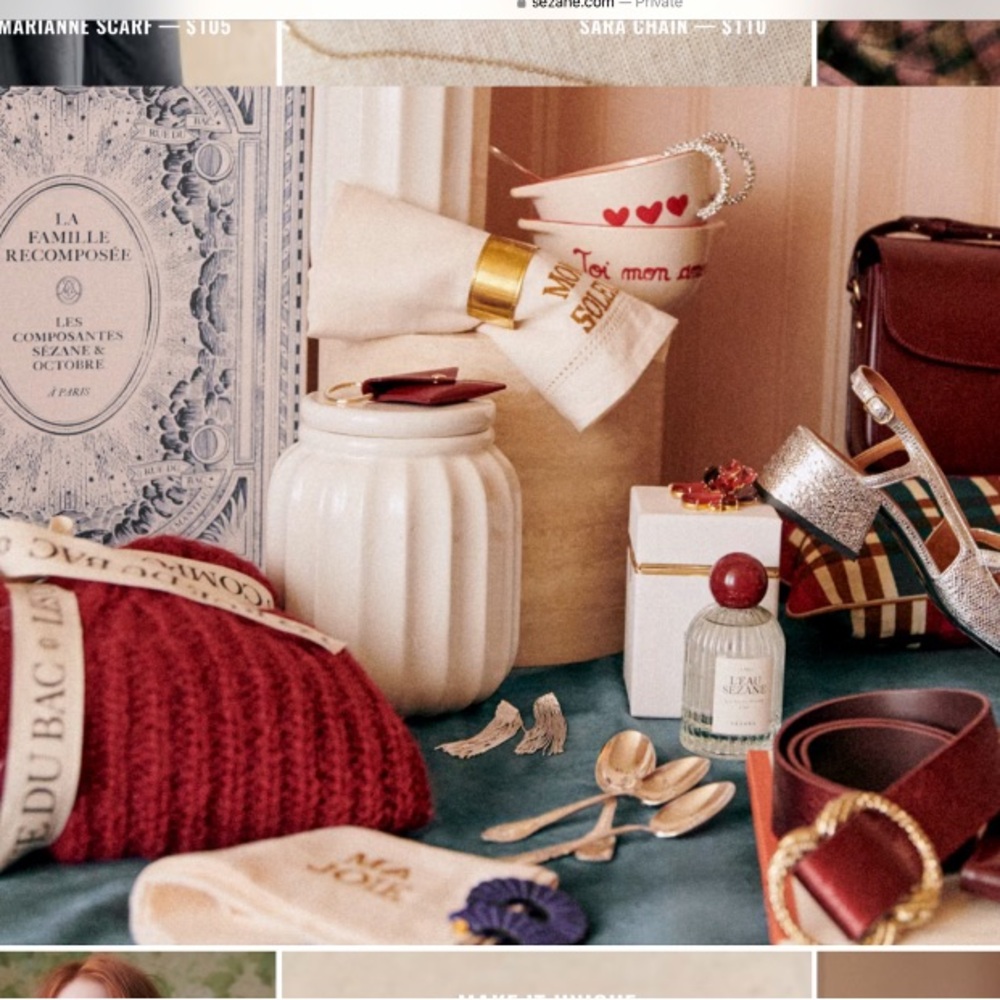 Sezane La Traviatta Ceramic Canister. White